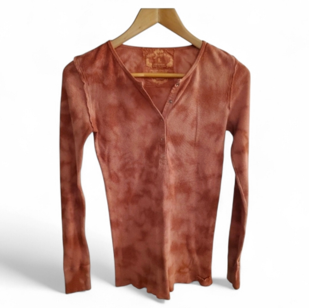 JADE JEANS *RARE* Tie Dye Henley Thermal - Large